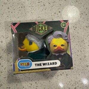 Wicked Tubbz Mini Wizard Duck with Yellow Face and Gray Hair NWT